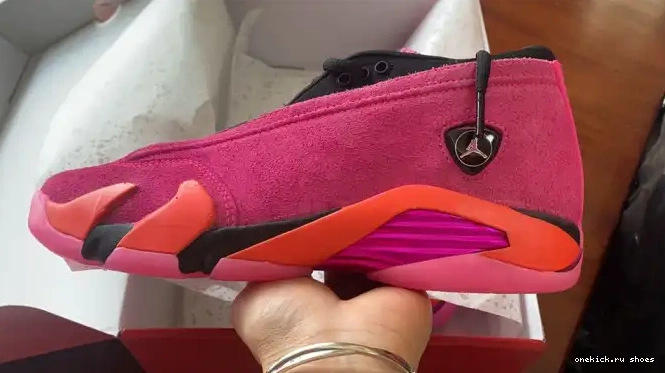 Rep Shocking DH4121-600 14 Pink Retro Jordan Low (W) 0419